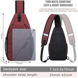 Crossbody Bags for Women Men Trendy Sling Bag Bakpack Casual Chest Bag with Convertible Shoulder Strap