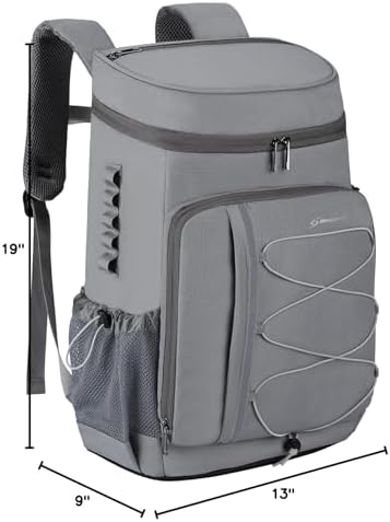 Maelstrom Cooler Backpack - 35/50 Can Insulated Soft Cooler Lunch Bag for Camping, Beach, Hiking & Shopping
