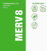 Aerostar 16x25x1 MERV 8 Air Filter, 6 Count, ACTUAL SIZE (15.75 x 24.75 x 0.75), HVAC, Air Conditioning & Furnace Filter Captures Dust, Lint & Pollen (MPR 600 / FPR 5), Made in USA