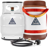 Ignik Refillable Gas Growler Deluxe 5-Pound Propane Tank with Carry Case and Adapter Hose