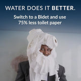 Bio Bidet Essential Toilet Bidet Attachment, 1 Pack, White