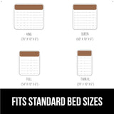 GORILLA GRIP Patent Pending Bed Wedge Pillow Headboard Gap Filler, Comfortable and Supportive High Density Foam Angled Pillows, Stay in Place Gripping Dots, Wedges Between Mattress, Full Size Gray