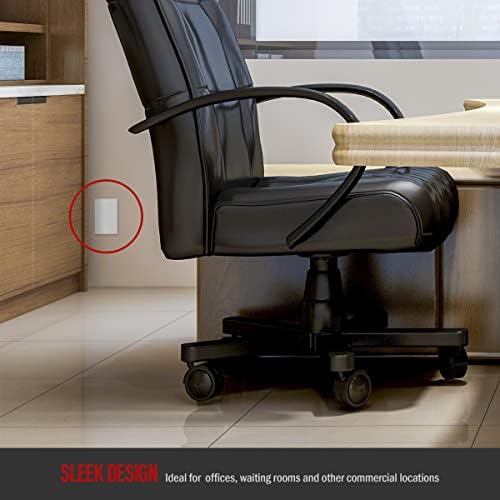 ENERLITES SI8801-W-5PCS, Screwless Blank Wall Plate, Child Safe Blank Device Outlet Cover, Standard Size, 1-Gang 4.68" x 2.93", Polycarbonate Thermoplastic, UL Listed, Glossy, White, 5 pack