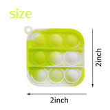 120 Pcs Mini Pop Bubble Fidget Sensory Toys for Party Favors,Pop Keychain Bulk for Classroom Prizes, Easter Basket Stuffers Christmas Valentine Gifts for Kids Students