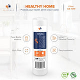 Aquaboon 10” x 2.5” Whole House and Reverse Osmosis Sediment 1 Micron Water Filter Cartridge | COMPATIBLE WITH: Culligan P1, Pentek P1, PD-1-934, P5, AP110, WFPFC5002, CFS110, RS14, WHKF-GD05 (4-PACK)