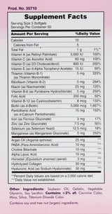 Nature's Bounty Advanced Hair, Skin & Nails, Argan-Infused Vitamin Supplement with Biotin and Hyaluronic Acid, 150 Rapid Release Softgels (Pack of 2)