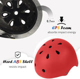 Kids Bike Helmet, Adjustable and Multi-Sport, from Toddler to Youth, 3 Sizes