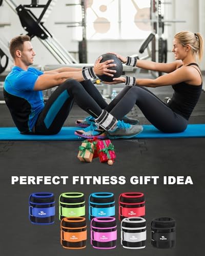 Fragraim Adjustable Ankle Weights 1-3/4/5/6/8/10/12/15/20 LBS Pair with Removable Weight for Jogging, Gymnastics, Aerobics, Physical Therapy