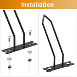 CC-125 Cargo Box Bike Rack Adapter, Hitch Bike Rack Adapters Bike Wheel Holders for Cargo Carrier on Camper Travel Trailer, Fit for All Types of Bikes with Tires Width Less Than 2-1/4"