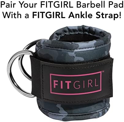 FITGIRL - Squat Pad and Hip Thrust Pad for Leg Day, Barbell Pad Stays in Place Secure, Thick Cushion for Comfortable Squats Lunges Glute Bridges, Olympic Bar and Smith Machine