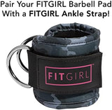 FITGIRL - Squat Pad and Hip Thrust Pad for Leg Day, Barbell Pad Stays in Place Secure, Thick Cushion for Comfortable Squats Lunges Glute Bridges, Olympic Bar and Smith Machine