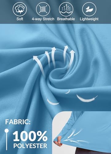 baleaf Men's Sun Protection Hoodie Shirt UPF 50+ Long Sleeve UV SPF T-Shirts Rash Guard Fishing Swimming Lightweight