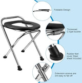 Portable Toilet for Camping, Portable Toilet Seat, Portable Toilet Travel, Stainless Steel Portable Toilet, Foldable Portable Toilet for Camping/Car