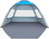 Gorich Beach Tent Sun Shelter for 3/4-5/6-7/8-10 Person with UPF 50＋ UV Protection, Lightweight & Easy Setup Beach Shade Canopy, Portable Beach Shade Tent Beach Cabana