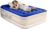 King Koil Luxury Twin Air Mattress with Built-in Pillow Top & Integrated High-Speed Patented Pump – 20" Inflatable Twin Blow Up Airbed for Camping, Home & Guests, Waterproof, 1-Year Warranty