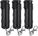 SABRE Pepper Spray with Fast Flip Top, Maximum Police Strength OC Spray, Key Ring for Easy Carry and Fast Access, Finger Grip for More Accurate and Faster Aim, 0.54 fl oz, Secure and Easy to Use