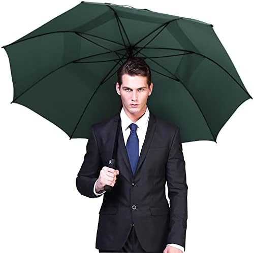 G4Free 47/54/62/68 Inch Automatic Open Golf Umbrella Oversize Extra Large Double Canopy Vented Windproof Waterproof Stick Umbrellas