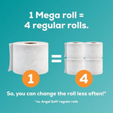 Angel Soft Toilet Paper, 48 Mega Rolls = 192 Regular Rolls, Soft and Strong Toilet Tissue