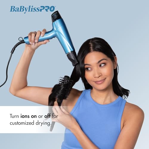 BaBylissPRO Hair Dryer, Nano Titanium Dual Ionic Blow Dryer, Hair Styling Tools & Appliances, BNT9100