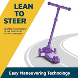 Kids Scooter – Children and Toddler 3 Wheel Kick Scooter – LED Wheel Lights Illuminate When Rolling– Adjustable Handlebar – Indoor and Outdoor