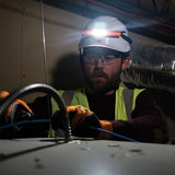 Klein Tools KHH56308 Rechargeable LED Wide-Beam Headlamp for Klein Tools Hard Hats, 770 Lumens, for Work, Battery and Mount Included