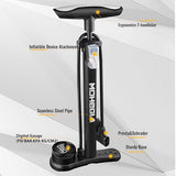 MOHEGIA Bike Floor Pump with Gauge,Air Bicycle Pump Inflator with High Pressure 160 PSI,Fits Schrader and Presta Valve
