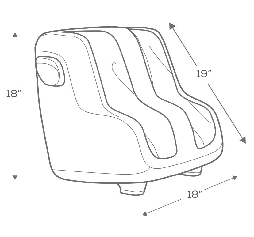 Human Touch Reflex SOL Foot & Calf Massager w/ Heat - Plantar Fasciitis Relief + Circulation + Shiatsu Deep Kneading + Vibrating for Stress + Compression - Adjustable for Women and Men up to Size 12