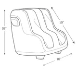 Human Touch Reflex SOL Foot & Calf Massager w/ Heat - Plantar Fasciitis Relief + Circulation + Shiatsu Deep Kneading + Vibrating for Stress + Compression - Adjustable for Women and Men up to Size 12