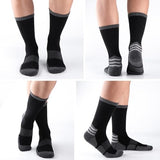 COOVAN Mens Cotton Crew Socks Moisture Wicking Cushioned Athletic Heavy Duty Work Boot Socks 6 Pairs