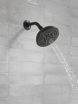 Delta Faucet 8-Spray Touch-Clean Matte Black Shower Head, Delta Shower Heads, Showerhead, Shower Head Black, 2.5 GPM Water Flow, Matte Black 75898BL