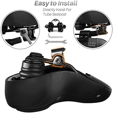 Oversized Bike Seat for Peloton Bike & Bike+, Comfort Seat Cushion Compatible with Peloton, Road or Exercise Bikes, Bicycle Wide Saddle Replacement for Men & Women, Accessories for Peloton