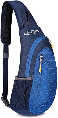 G4Free Sling Bags Men and Women Shoulder Backpack Small Crossbody Chest Sling Backpack (Blue)