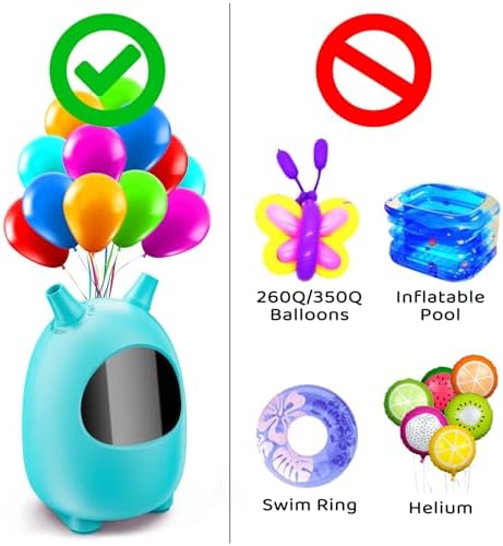 Electric Balloon Pump - Portable Dual Nozzle Blower Inflator for Decoration, Party, Wedding, Graduation (110V 600W) (Green)