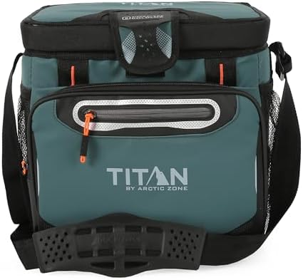 Arctic Zone Titan Deep Freeze Cooler - Zipperless Hardbody Cooler - Small & Large Capacity- Beach & Camping Cooler - Deep Freeze Insulation, HardBody Liner, and SmartShelf