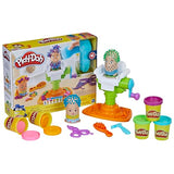 Play-Doh Buzz 'n Cut Fuzzy Pumper Barber Shop Set, Electric Buzzer, 5 Colors of 2-Ounce Cans, Preschool Toys, Christmas Gifts Girls & Boys, Ages 3+ (Amazon Exclusive)
