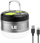 LE LED Camping Lantern Rechargeable, 310LM, 5 Light Modes, Power Bank, Waterproof, Mini Flashlight with Magnetic Base for Hurricane Emergency, Outdoor, Hiking, Home and Car