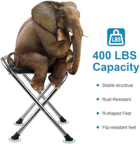 Portable Toilet for Camping, Portable Toilet Seat, Portable Toilet Travel, Stainless Steel Portable Toilet, Foldable Portable Toilet for Camping/Car