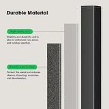 VIVOSUN Outdoor Handrail, 5 Step Stair Handrai, 69" x 36" Fits 1 to 5 Steps, Wrought Mattle Iron Handrail for Concrete Steps, Porch Steps, One-Step Assembly, Black