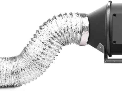 4-Inch Dryer Vent Hose 26FT, Flexible Aluminum Duct with 2 Clamps, Heavy-Duty Four Layer Protection for HVAC Ventilation and Exhaust