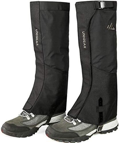 Unigear Leg Gaiters, 1000D Fabric Waterproof Boot Gaiters for Hiking Walking Climbing Hunting Skiing
