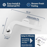 Bio Bidet 2-Pack SlimEdge Freshwater Toilet, White, Non-Electric, Easy Install Bidet Attachment, 2 Count
