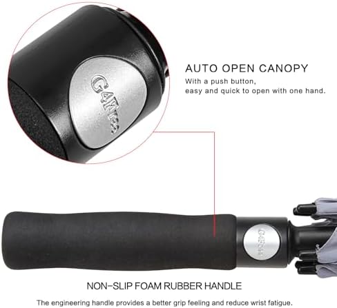 G4Free 47/54/62/68 Inch Automatic Open Golf Umbrella Oversize Extra Large Double Canopy Vented Windproof Waterproof Stick Umbrellas