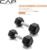 CAP Barbell Coated Dumbbell Weight | Multiple Options Pairs & Sets