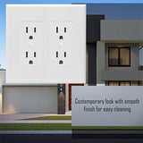 TayMac 2602W Revive Device Wall Plates 2-Gang Masque Decorator Cover, White