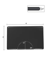 Artist hand 3 ft. x 4 ft. Barber Chair Mat Anti-Fatigue Salon & Barber Comfort & Support Mat - Non-Slip, Durable - Black Rectangle 1/2 in. Thick