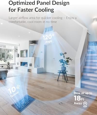 Super Quiet Register Booster Fan for 4" x 10" Register Holes, Smart Register Vent with Dual Intelligent Thermostat and WIFI App Control, Heating Cooling AC Vent Fan (ORB)