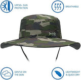 BASSDASH UPF 50+ Sun Fishing Hat Water Resistant with Detachable Neck Flap