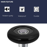 XiKe 10 Pack Black 2" Nylon Garage Door Roller 4" Stem, Quiet/Durable and High Load, Use 6200-2RS Double Seals Precision Bearings.