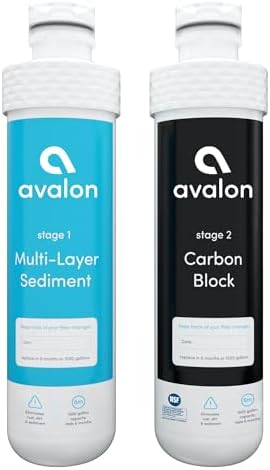 Avalon Genuine 2 Stage Replacement Filters For All Avalon Branded Bottleless Water Coolers NSF Certified, 2 Count (Pack of 1)