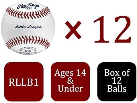 Rawlings | Little League Baseballs | Competition Grade | RLLB1 | Youth/14U | Multiple Count Options